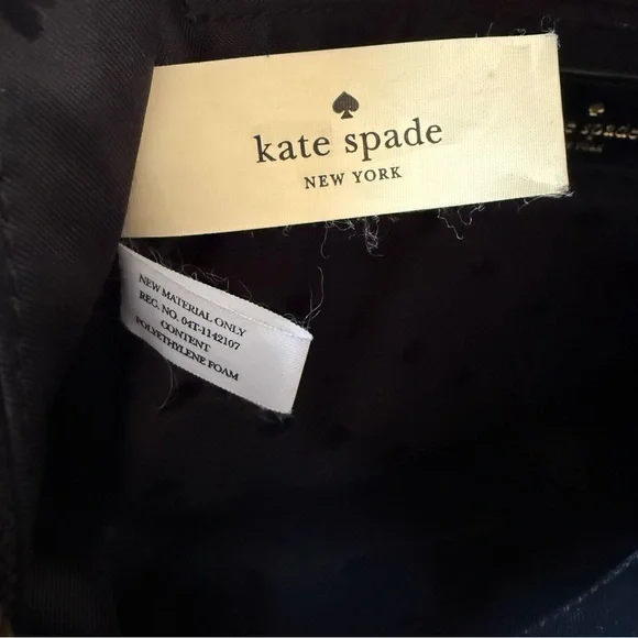 Kate Spade Black Floral Backpack Bag Purse Bag - Picture 10 of 14